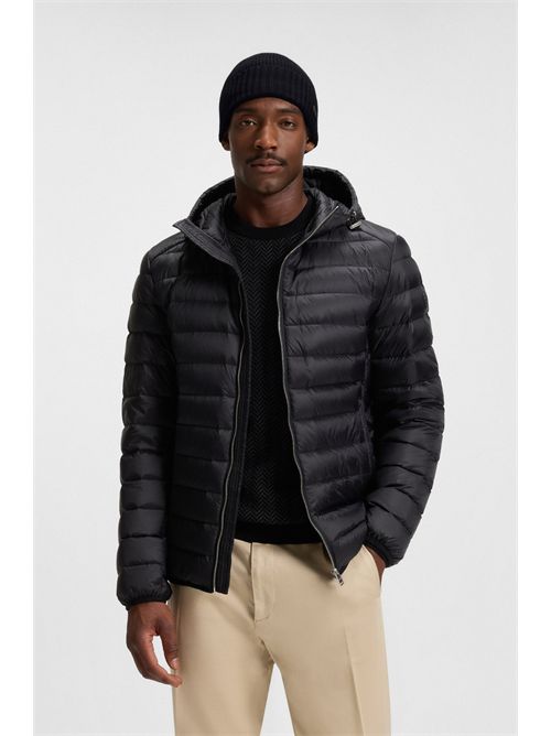 Berretto in lana vergine con targhetta con logo BOSS | FATI/001-50495306